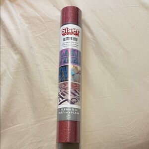 Red Glitter HTV Vinyl Roll